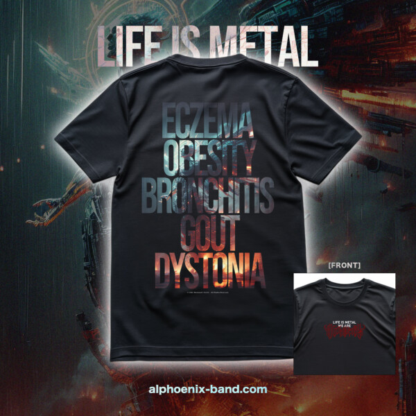 『LIFE IS METAL(人生は残酷)』Tシャツサムネイル