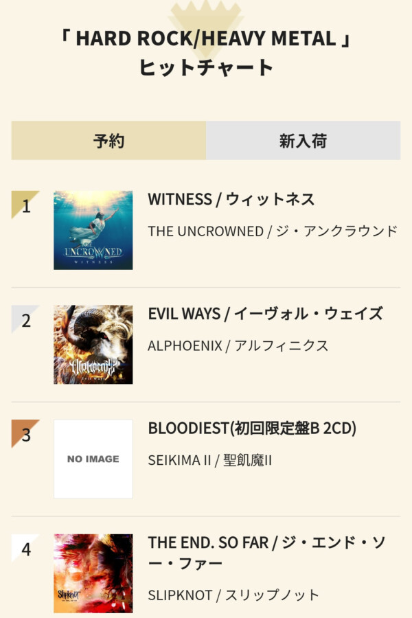 『Evil Ways』がディスクユニオン予約チャート2位へ上昇！サムネイル