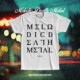 MELODIC DEATH METAL Tシャツ(白)